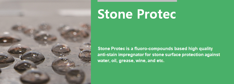 ConfiAd® Stone Protec is a fluoro-compounds based high quality anti-stain impregnator for stone surface protection against water, oil, grease, wine, etc.